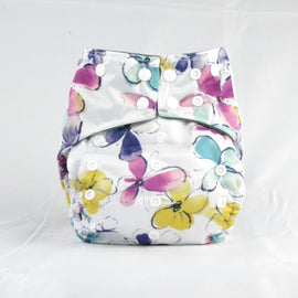 Earthlie Cloth Diaper - Pastel Flowers