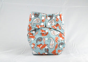 Earthlie Cloth Diaper - Foxes