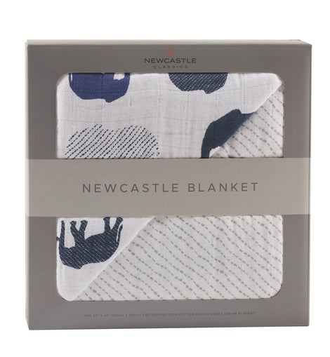 Blue Elephants Newcastle Blanket