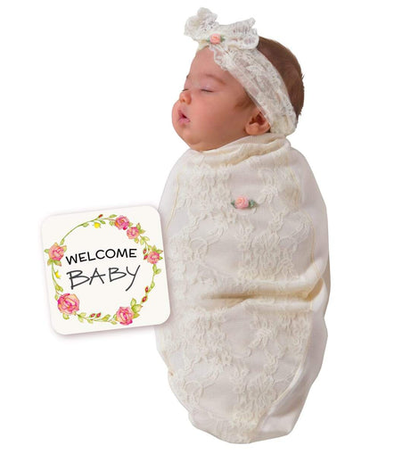 Lace Blossoms Swaddle