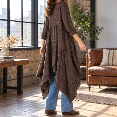 Daphne Asymmetric Shirt Dress