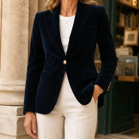 Annabel Velvet Blazer