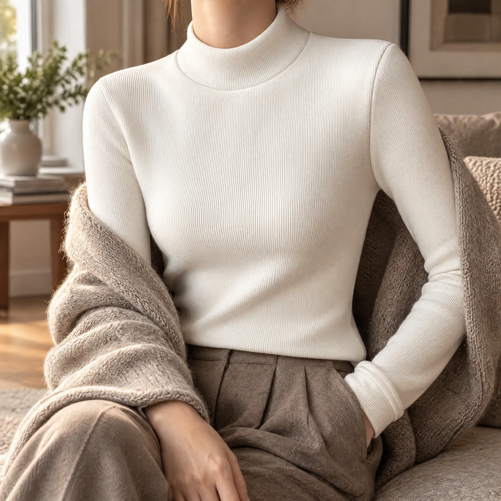 Cranbrook Ribbed Turtleneck: lead photograph of the selected source color