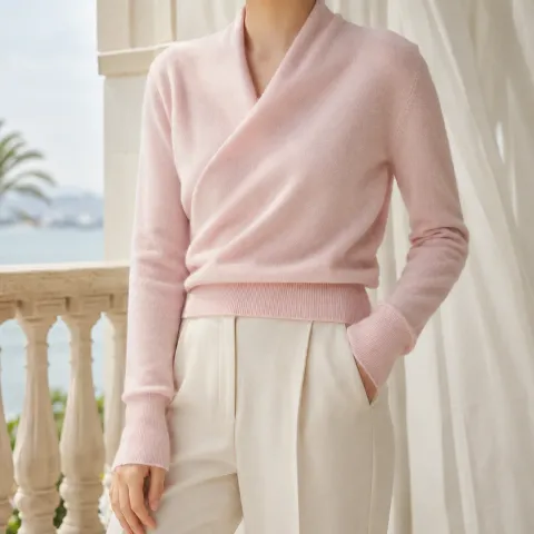 Anais Wrap-Neck Sweater