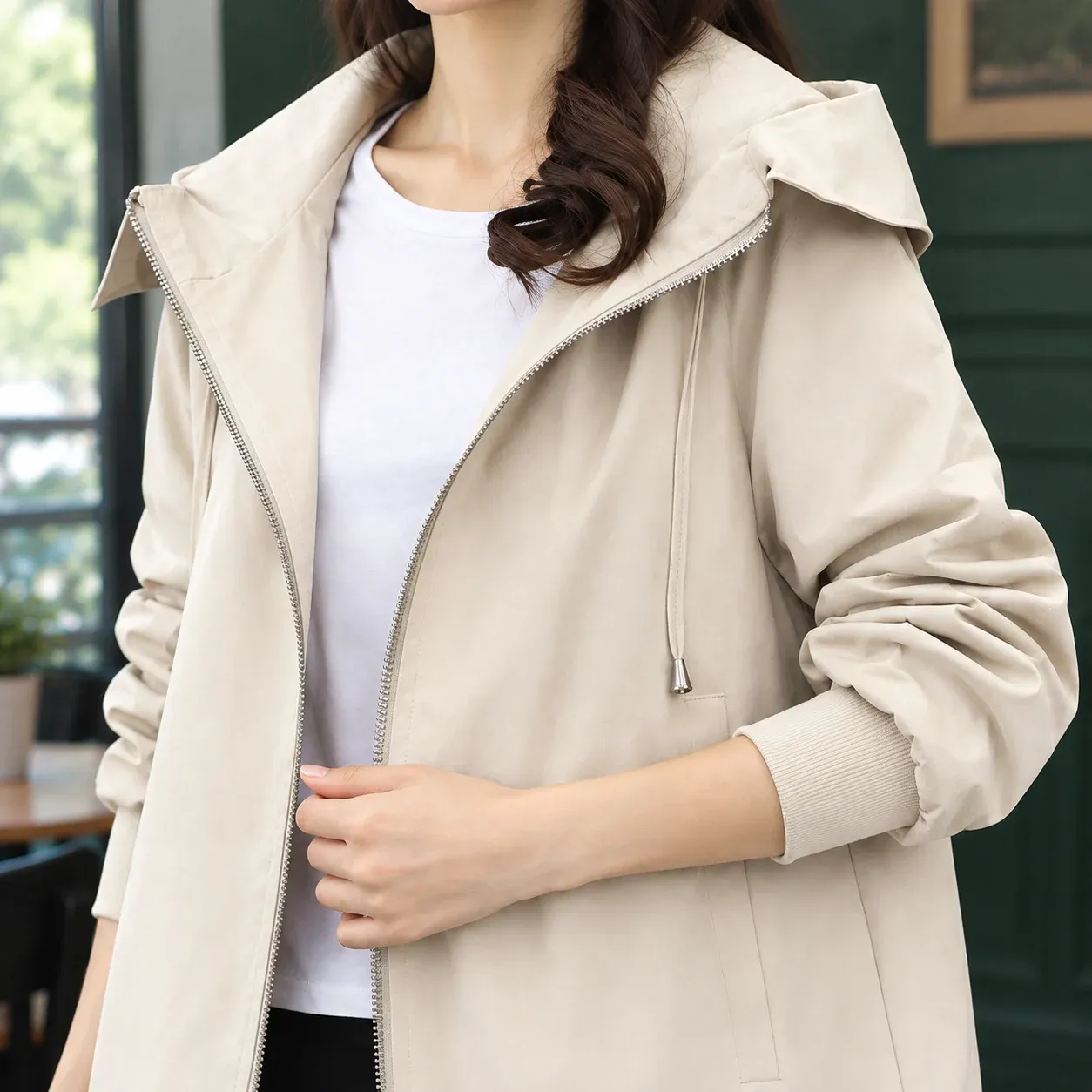 Aiglon Hooded Jacket — Off White construction detail