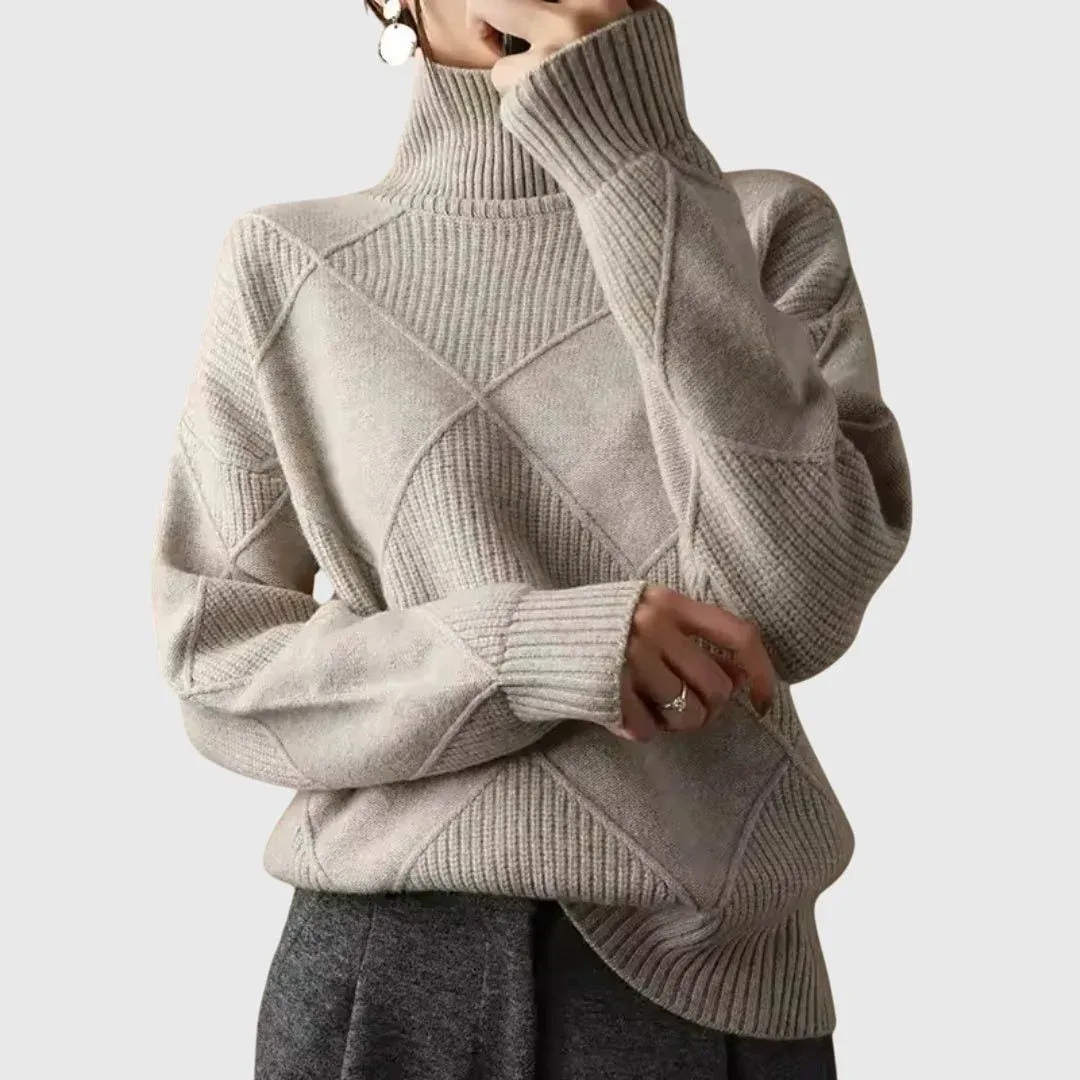 Iris Textured Sweater — Grey