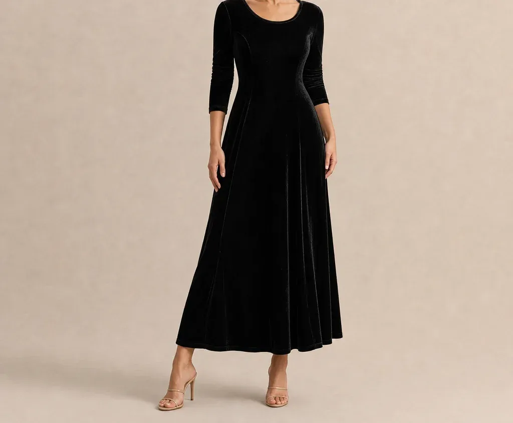 Mariella Scoop-Neck Midi Dress — photograph 1