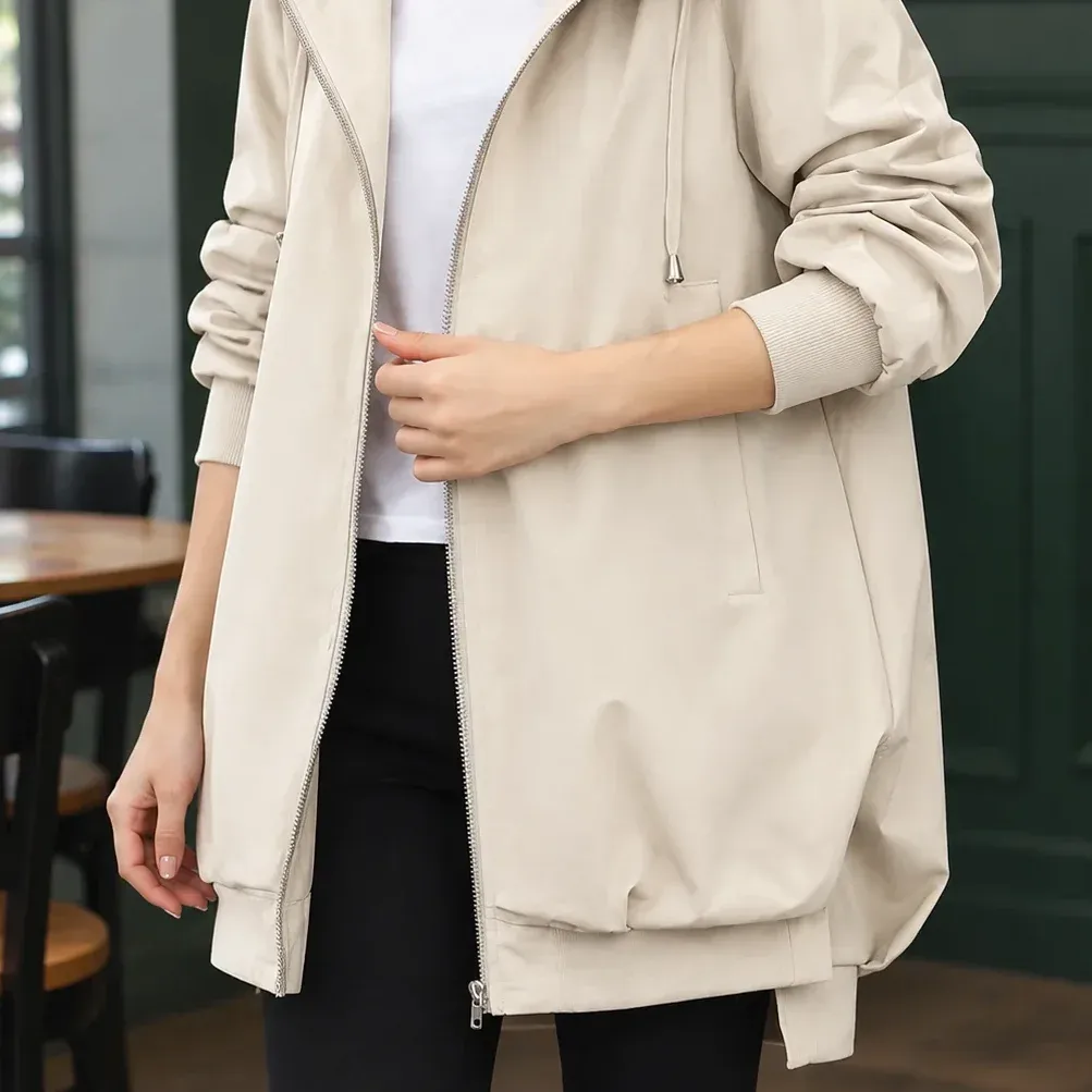 Aiglon Hooded Jacket — Off White alternate view
