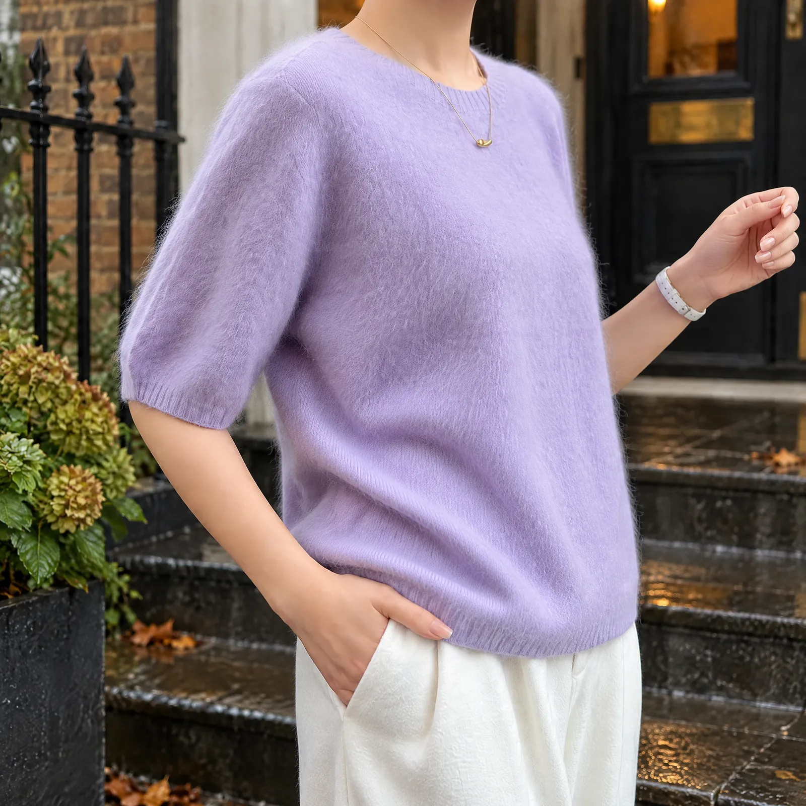 Kingsley Brushed Knit Sweater: use photograph of the selected source color