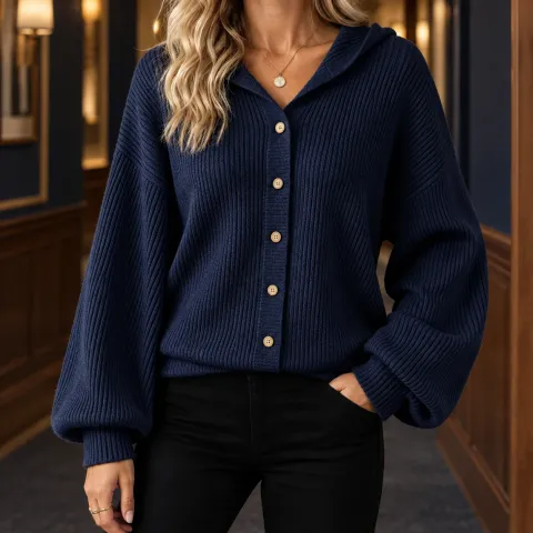 Aiglon Hooded Cardigan