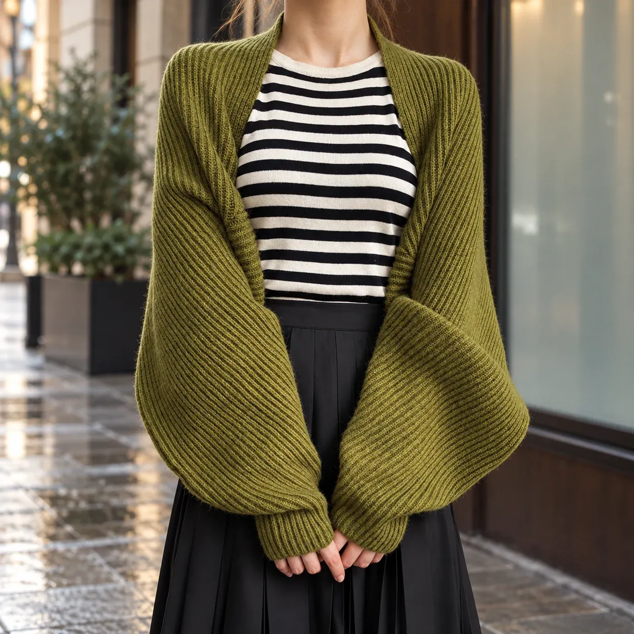 Iona Balloon-Sleeve Shrug — photograph 3
