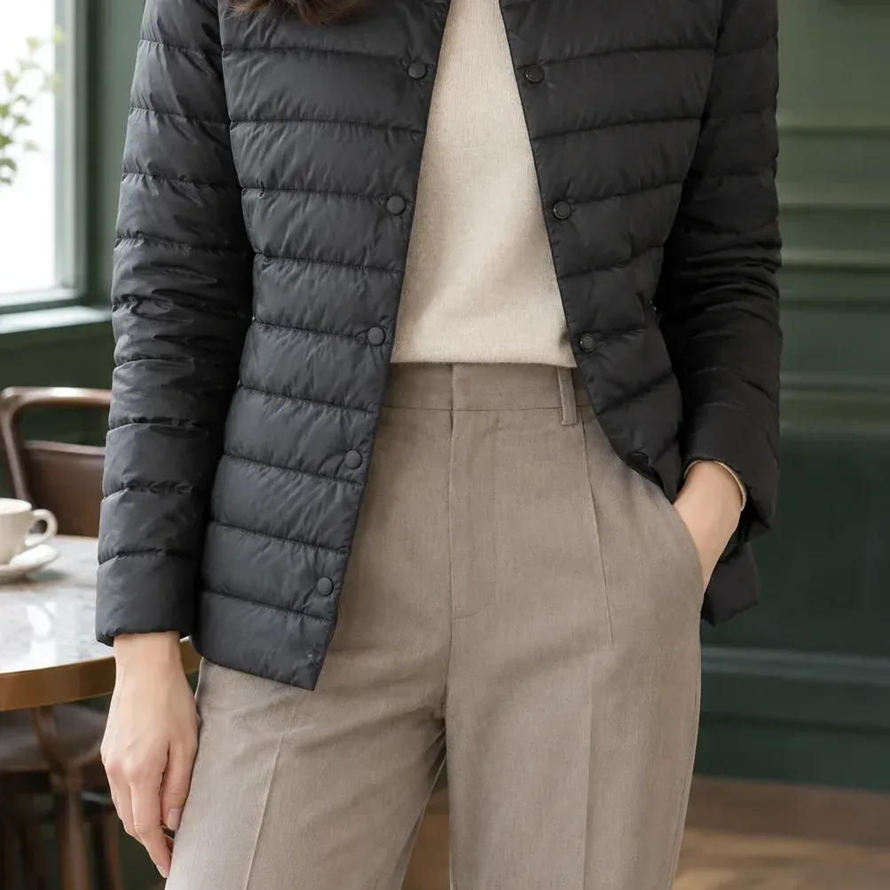Amabel Quilted Jacket — Black alternate view