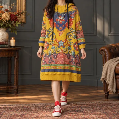 Elodie Patterned Knit Dress
