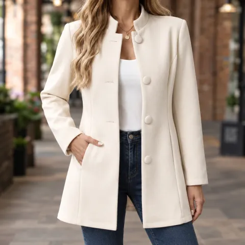 Simone Button Blazer