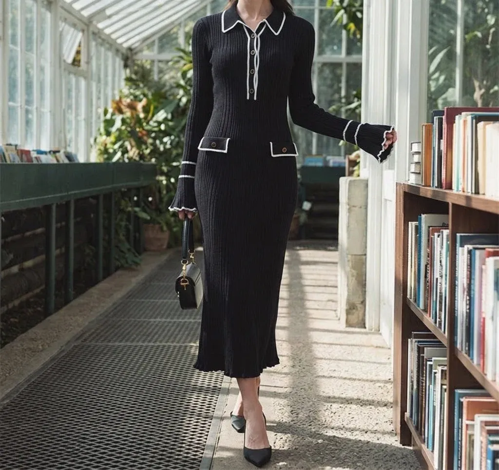 Amelie Contrast Polo Dress — photograph 1