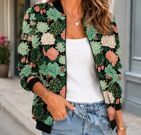 Margot Print Bomber