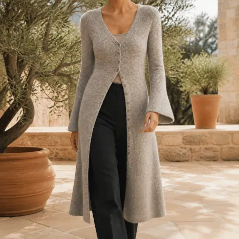 Alba Bell-Sleeve Cardigan