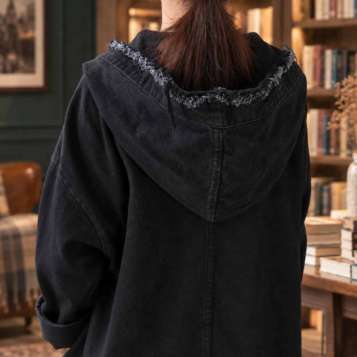 Imogen Hooded Denim Jacket alternate view