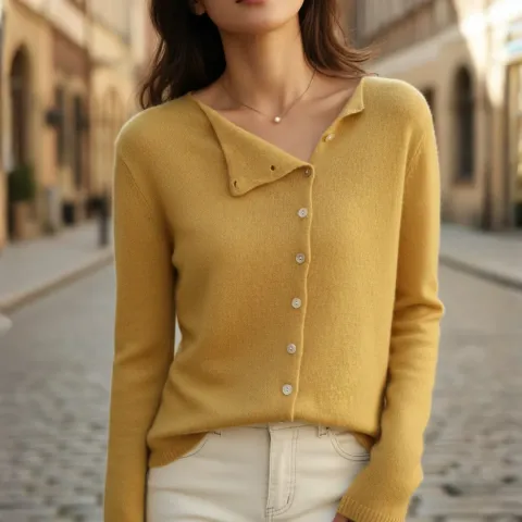 Cora Side-Button Cardigan