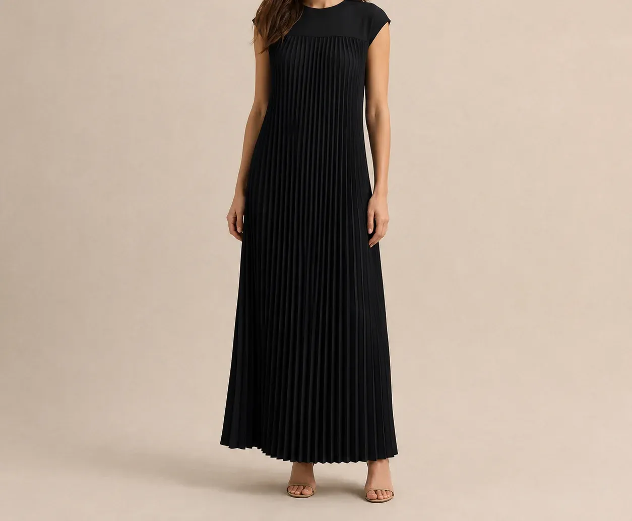 Carmela Pleated Maxi Dress — photograph 1