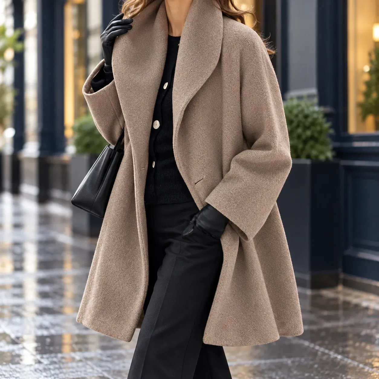 Noelle Cocoon Coat — photograph 2