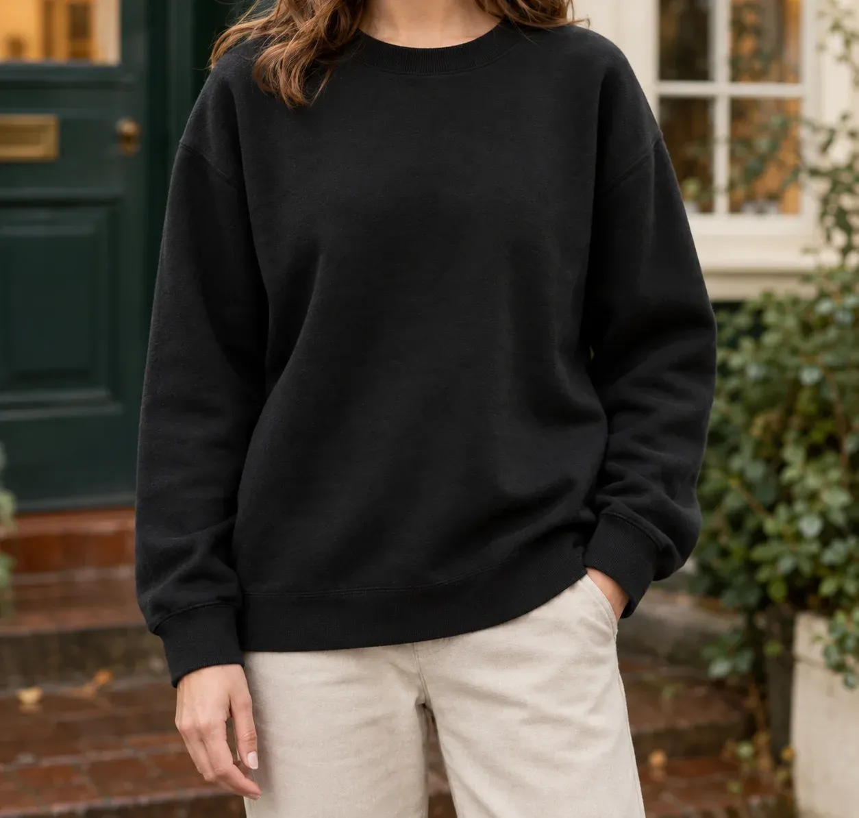Diana Relaxed Crewneck Sweater — photograph 1