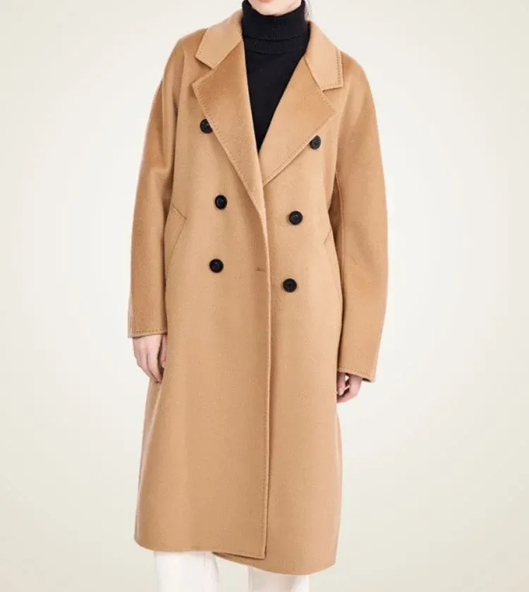 Ayana Double-Breasted Long Coat — photograph 1
