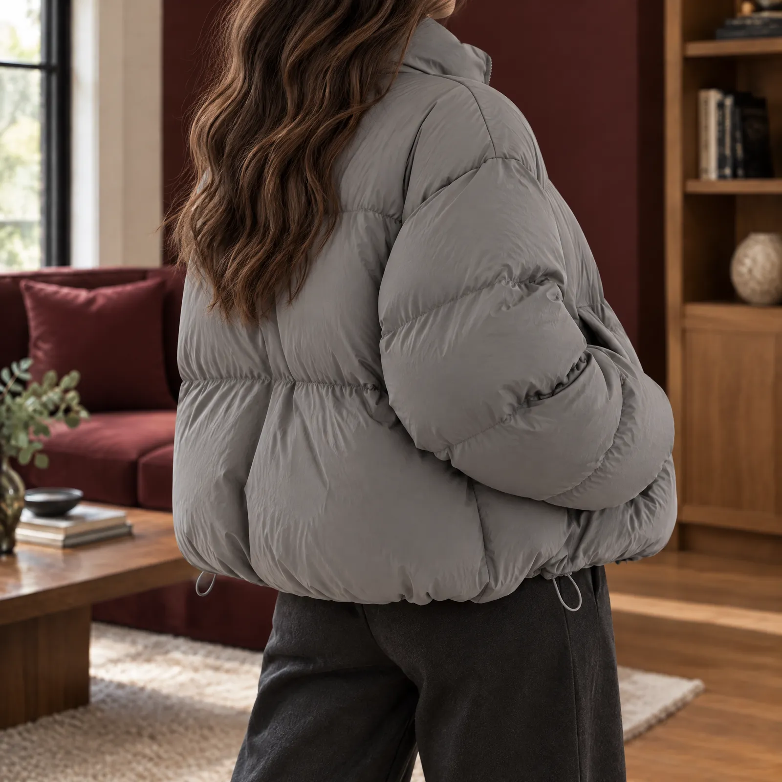 Amberley Short Puffer: use photograph of the selected source color