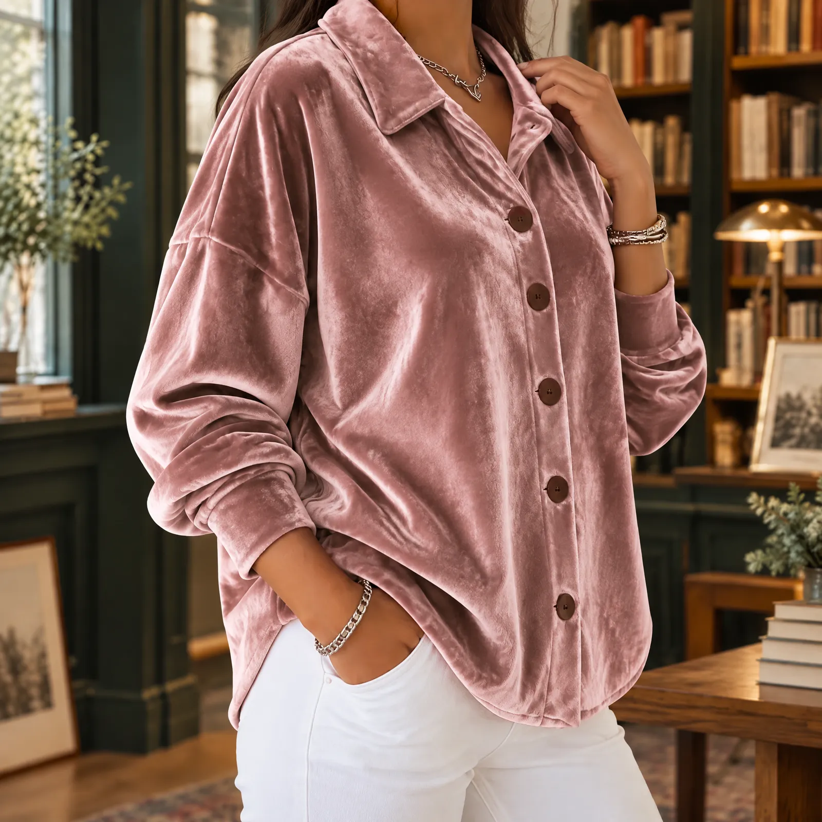 Hawkridge Velvet Shirt: use photograph of the selected source color