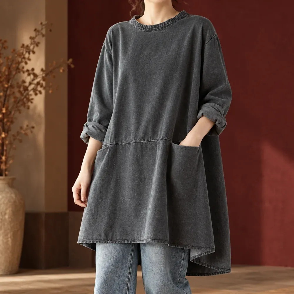 Odette Denim Tunic — lead view