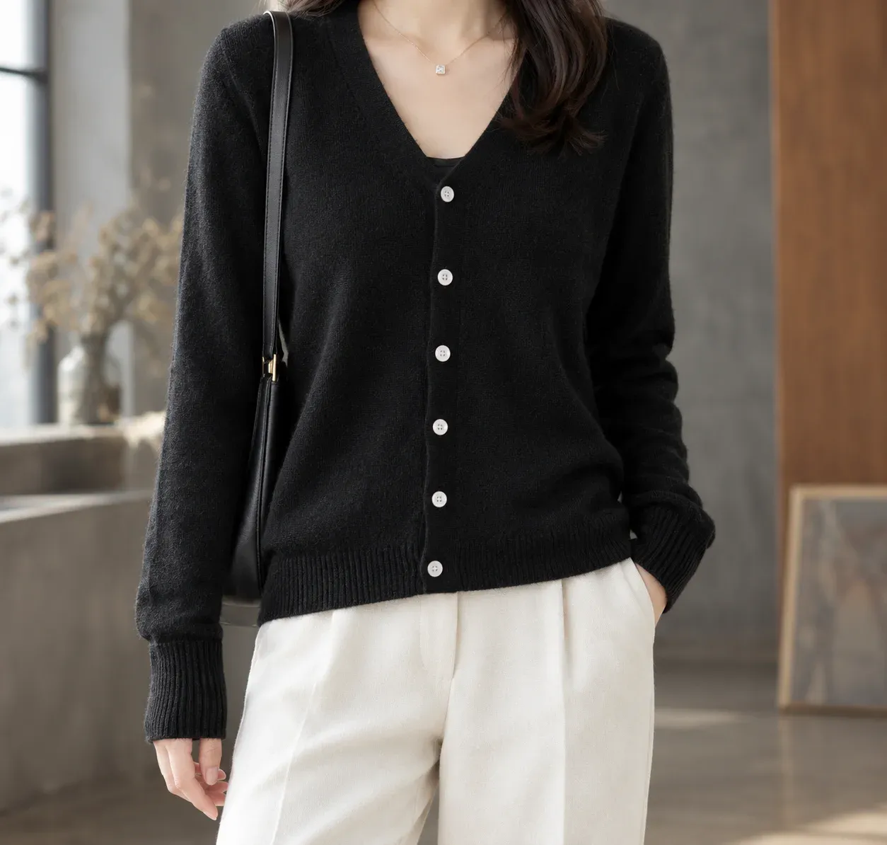 Guinevere-Kate V-Neck Cardigan — photograph 1