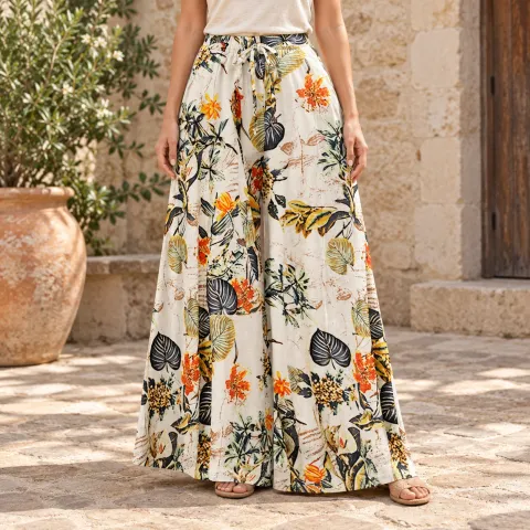 Marina Floral Palazzo Pants
