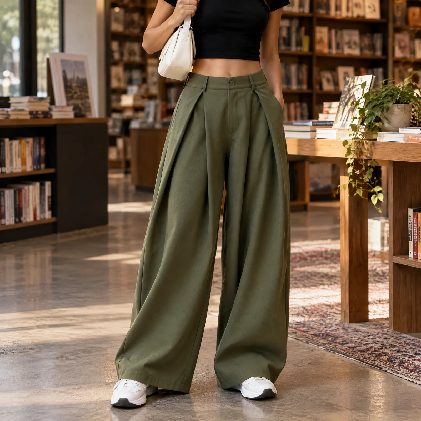 Sorrel Pleated Pants: lead photograph of the selected source color