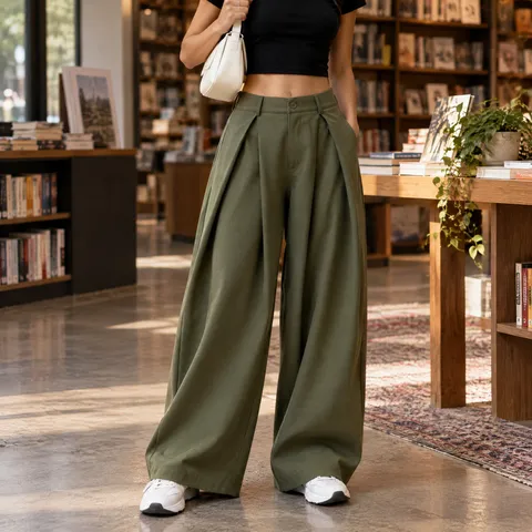 Sorrel Pleated Pants